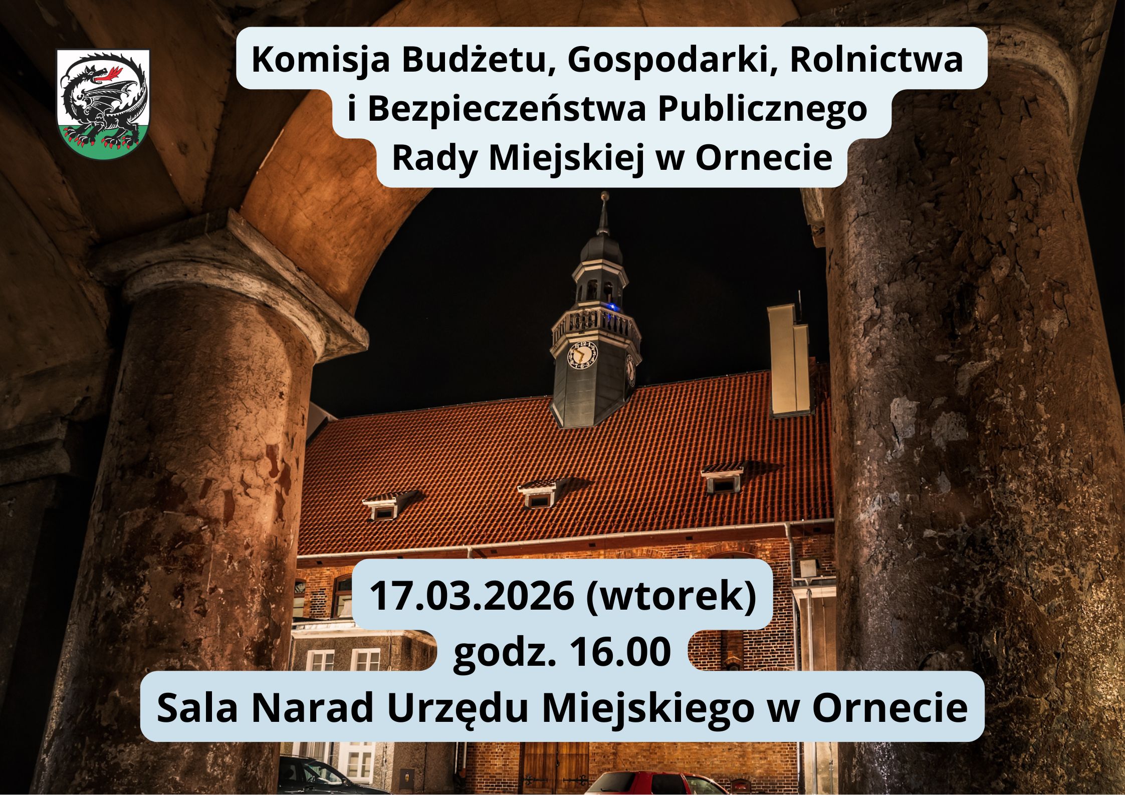 Grafika - Komisja Rady Miejskiej w Ornecie